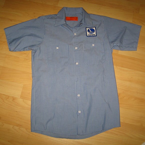 ✈️ Eastern Airlines Vintage Ramp Uniform Shirt Small - Picture 3 of 5